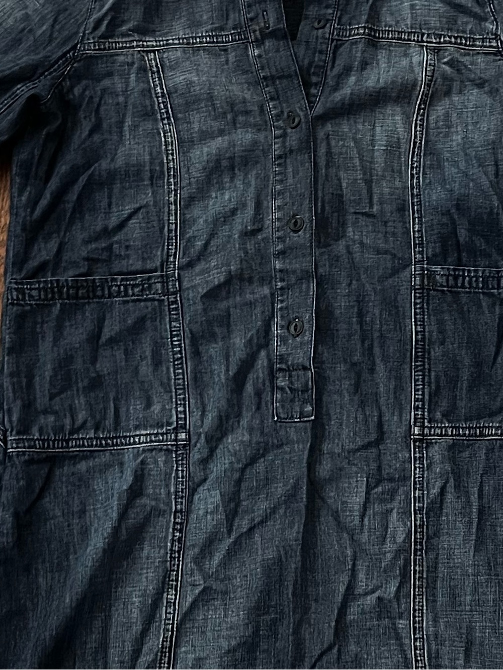 Madewell Dark Indigo Denim tunic dress with Brand Label. XS - Picture 9 of 11